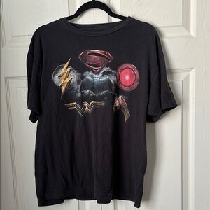 DC Comics Superhero Black T-Shirt XL